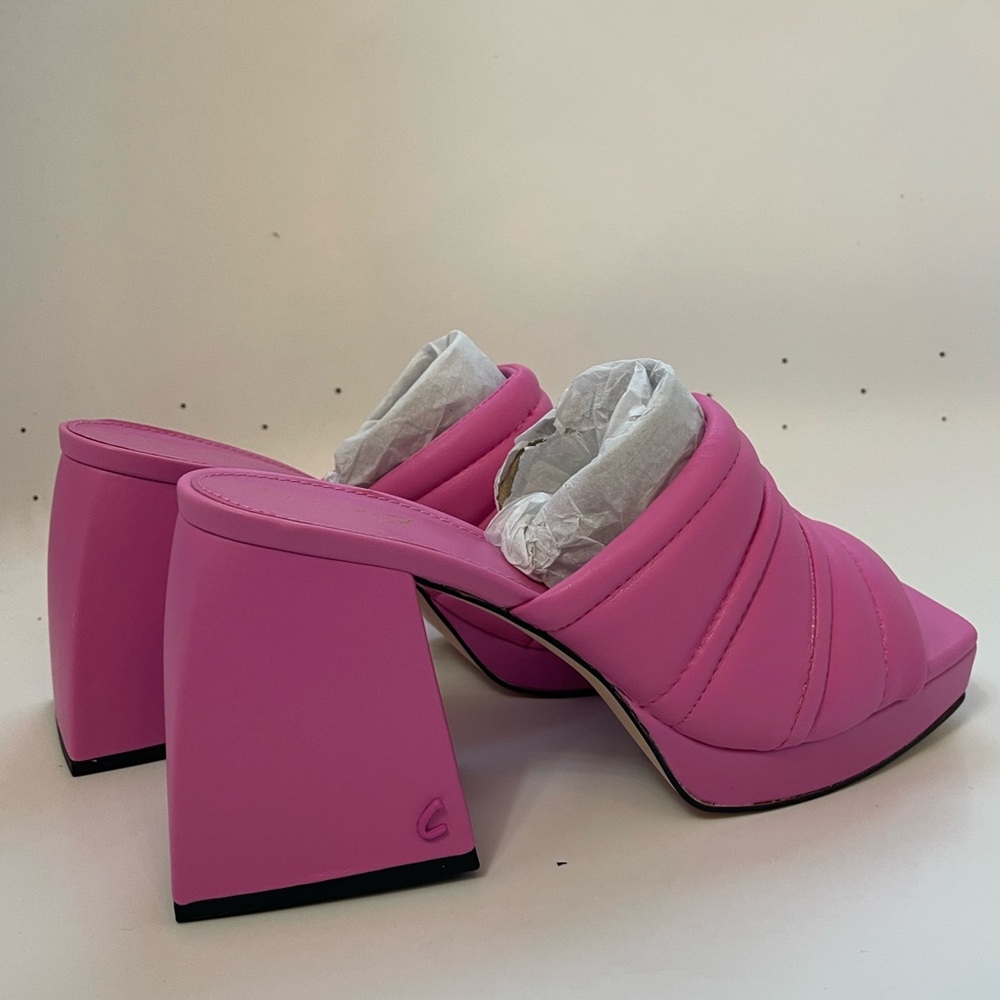 Circus NY by Sam Edelman Pink Crush Marlie Mules Heel Sandals - Picture 3 of 9